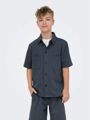 chemise manches courtes bleue only and sons ado garcon ete 2026