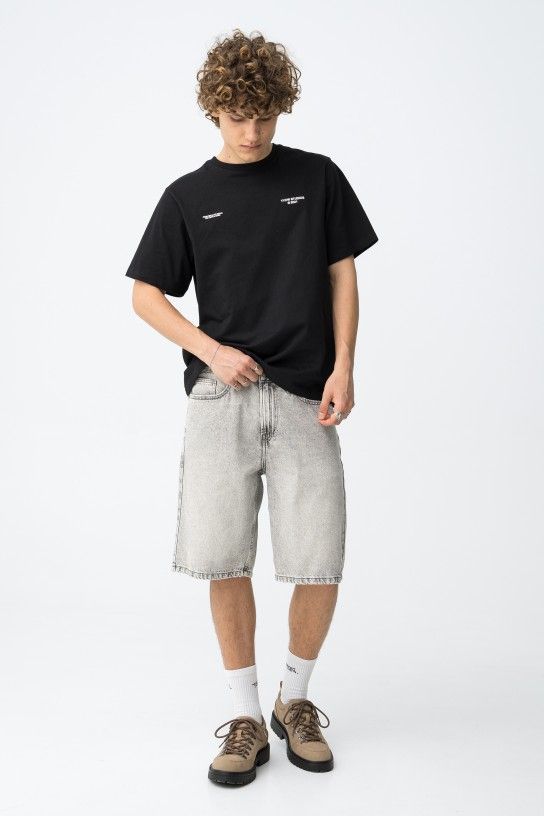 short jean gris clair baggy tiffosi tycw homme ete 2026