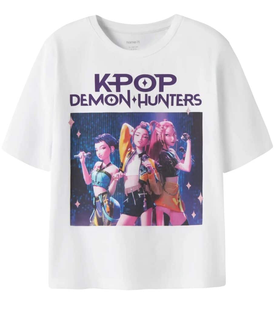 t shirt blanc kpop demon hunters fille name it ete 2026