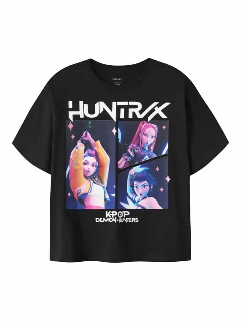 t shirt noir kpop demon hunters fille name it ete 2026