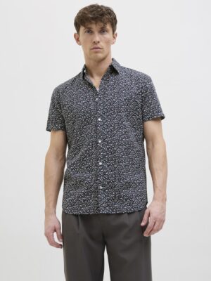 Chemise bleue homme motif liberty Jack and Jones disponible chez Casual Sénas proche Salon-de-Provence et Cavaillon