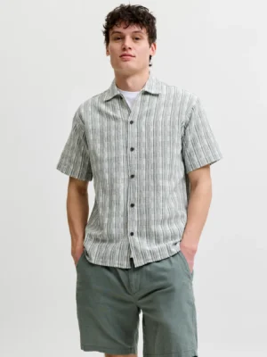 Chemise verte rayée homme Jack and Jones Premium disponible chez Casual Sénas proche Salon-de-Provence et Cavaillon